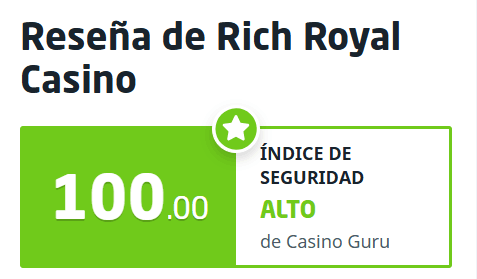 Ranking de RichRoyal Casino